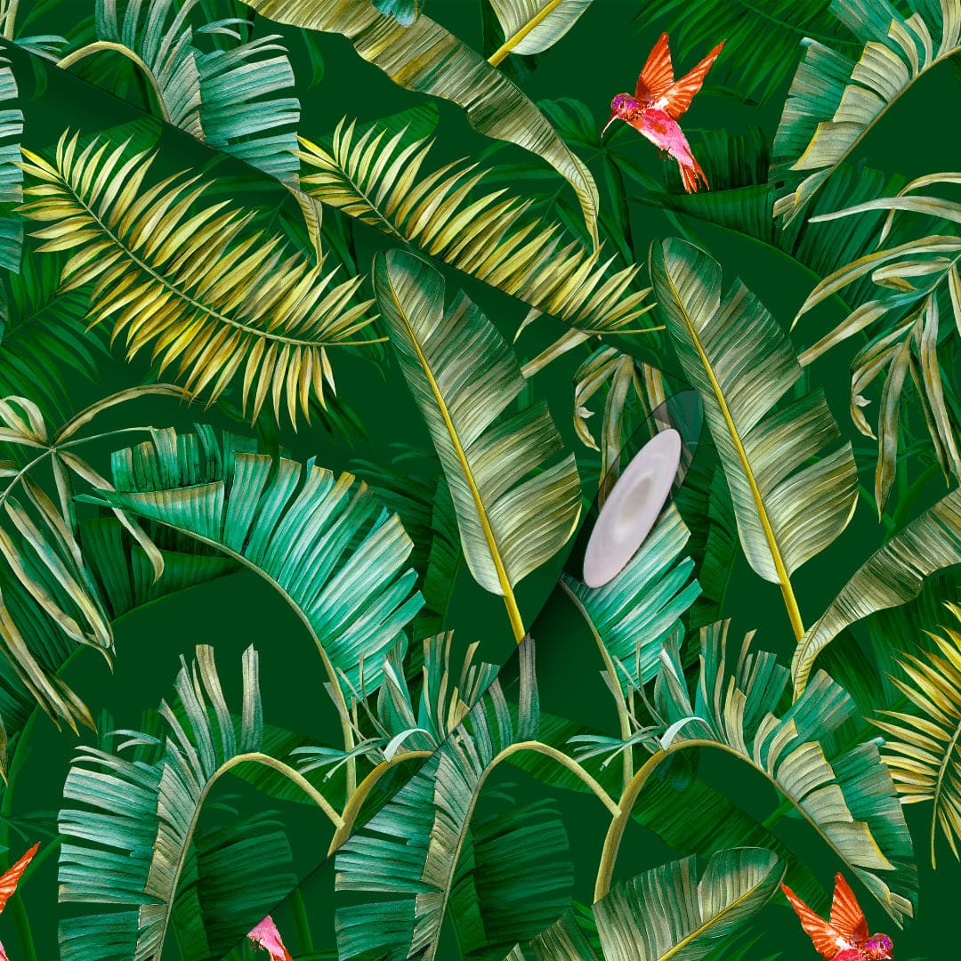 Papel de Parede Botânica Verde Crie Paredes