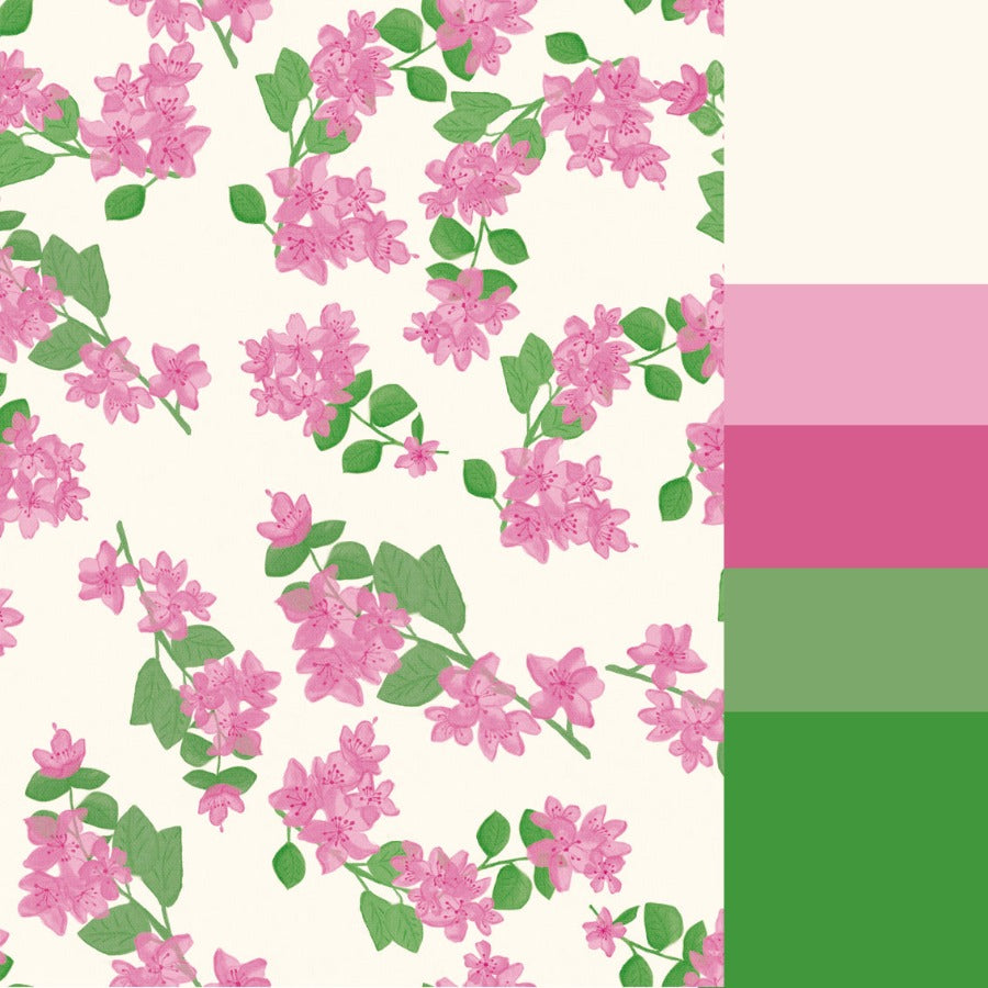 Papel de Parede Toque de Flor Rosa Crie Paredes