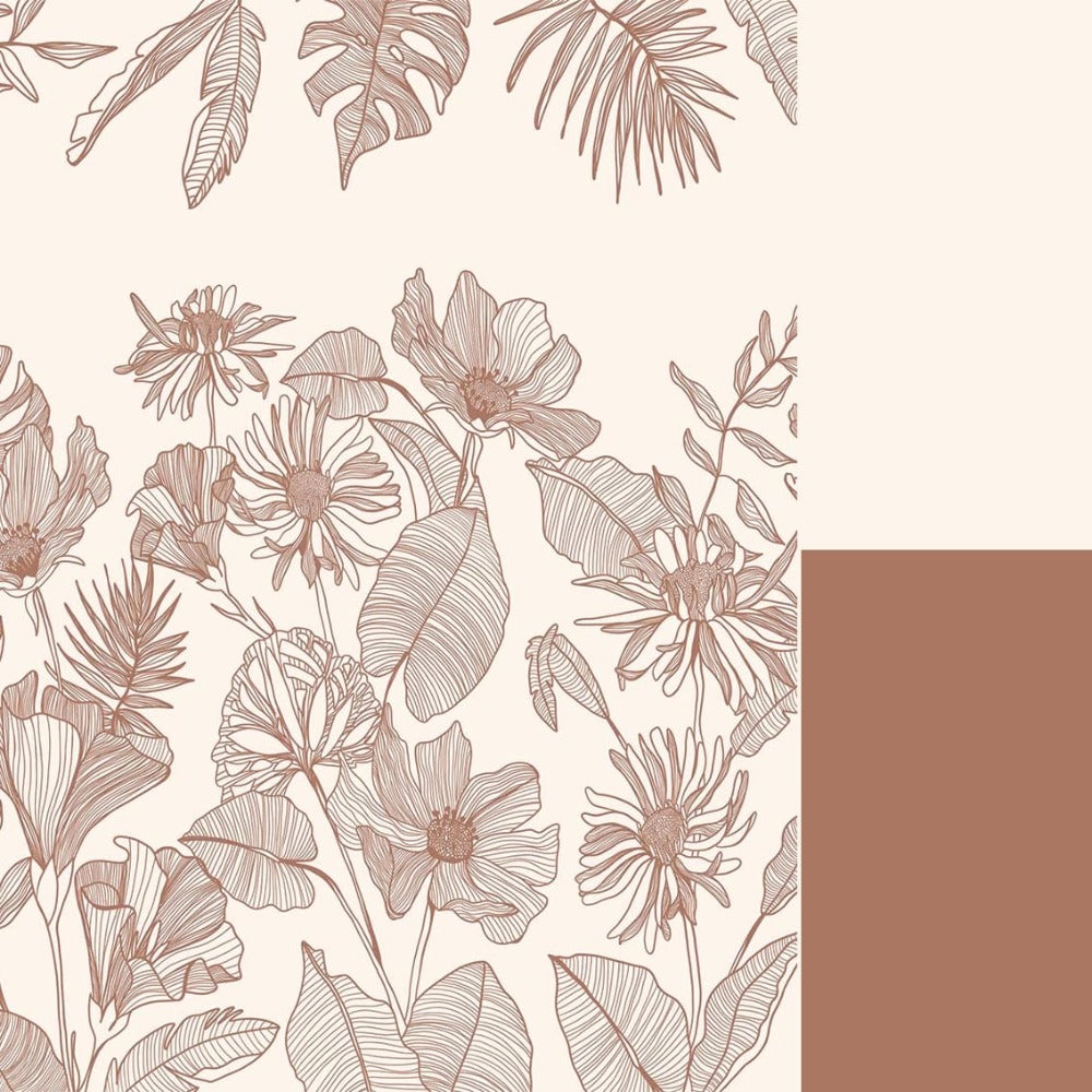 Mural de Parede Traços da Natureza Marrom Crie Paredes