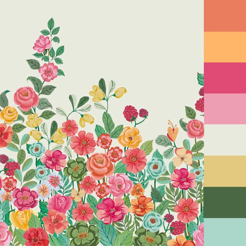 mural de parede jardim de cores cinza crie paredes