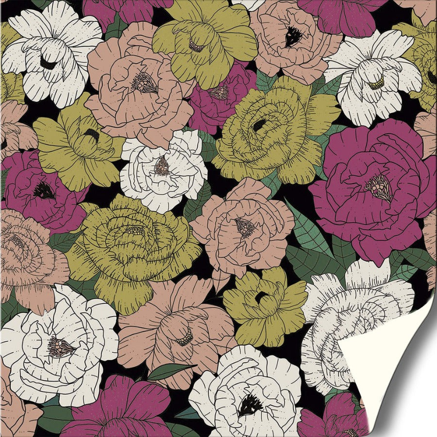 Papel de Parede Peônias de Cores Crie Paredes